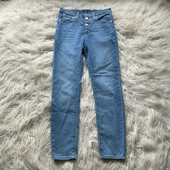 J‎ Crew 9" high-rise skinny jean with button fly - Picture 1 of 4